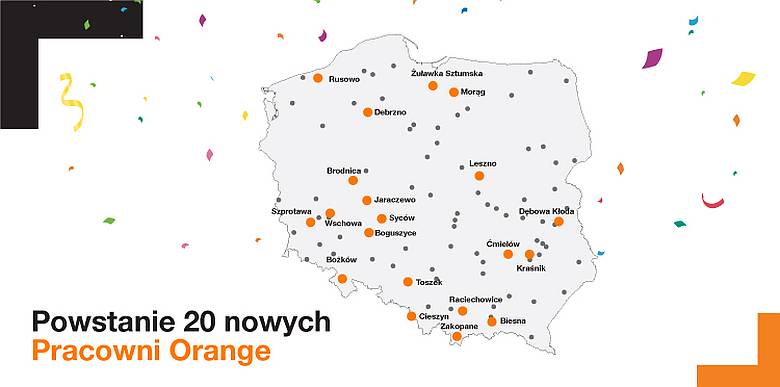 Nowe Pracownie Orange w Polsce