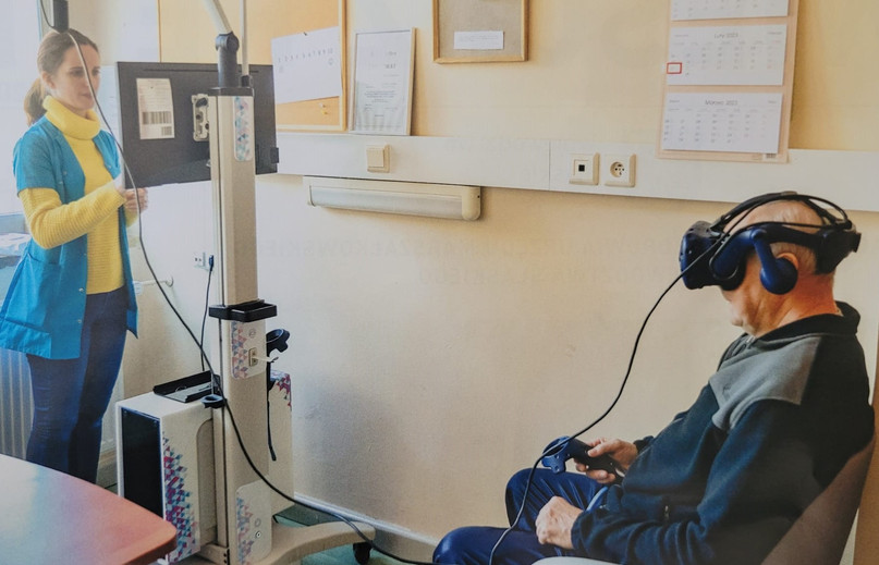 Rehabilitują w wirtualnej rzeczywistości przenoszą do nierealnego ogrodu