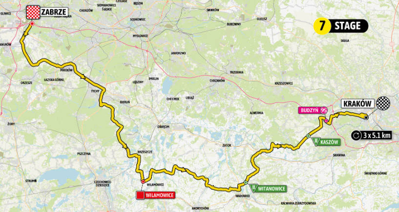 Tour de Pologne 4 sierpnia kolarze przejadą trasę z Zabrza do Krakowa