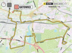 Trasa etapu w Katowicach TdP 2023