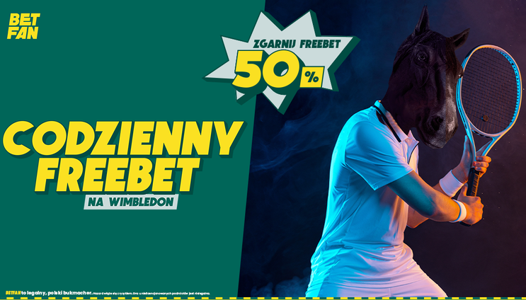 Codzienny freebet na Wimbledon 2023 w BETFAN