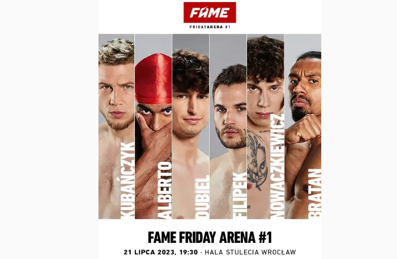 Fame Friday Arena 1 transmisja, karta walk i wyniki gali