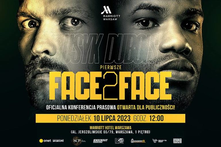 W poniedziałek 10 lipca pierwsze FACE2FACE przed Usyk vs Dubois