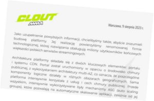 Fragmenty raportu dotyczącego ataków hakerskich na CLOUTMMA.TV