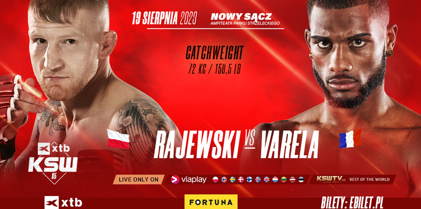 Rajewski vs Varela. Ostatni pojedynek dodany do karty walk gali XTB KSW 85