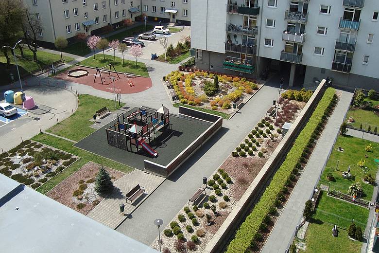 Osiedle Bulwary Rawy, ul. Bohaterów Monte Casino w Katowicach fot KAW