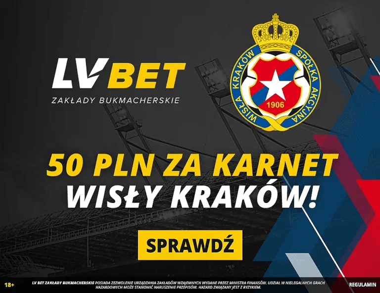 50 PLN dla kibicow za karnet Wisly Krakow