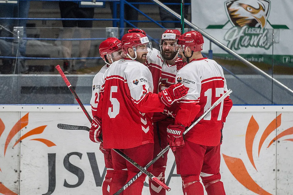 Hokejowa reprezentacja Polski wysoko pokonala w sparingu Re Plast Unie Oswiecim
