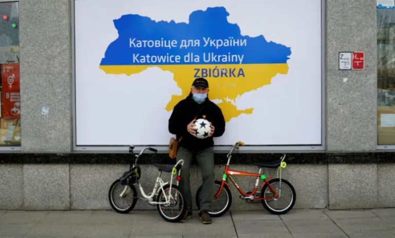 Kolo na start dla uchodzcow – kolejna akcja Katowic dla Ukrainy