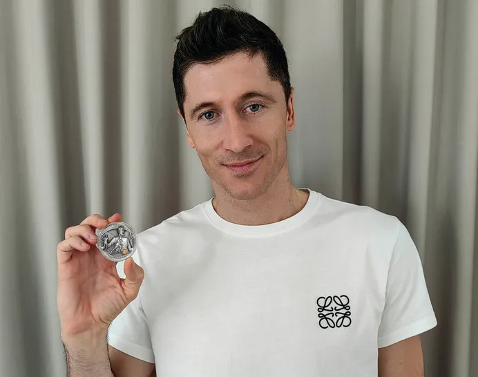 Robert Lewandowski medal moneta