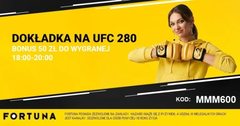 Dokladka UFC 280 Fortuna