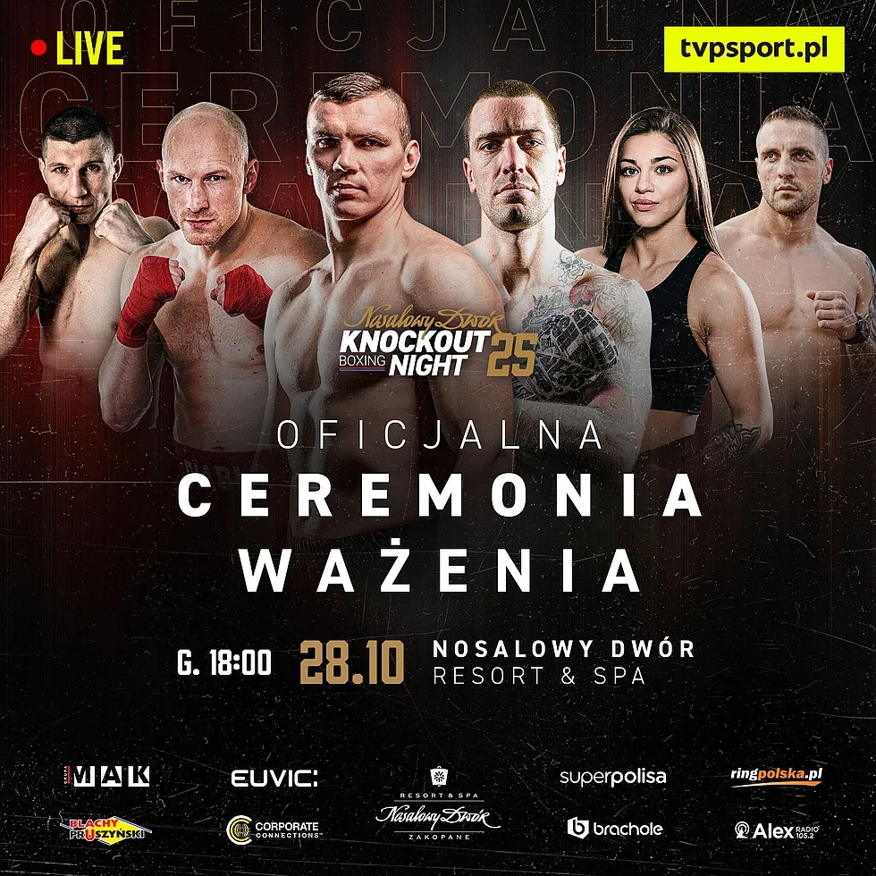 Nosalowy Dwor Knockout Boxing Night 25 Oficjalna Ceremonia Wazenia 2022