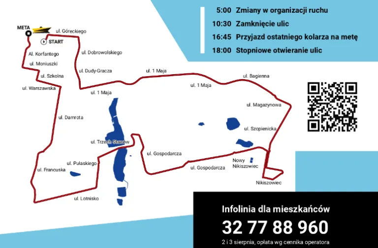 3 sierpnia Tour de Pologne w Katowicach trasa i zmiany organizacji ruchu