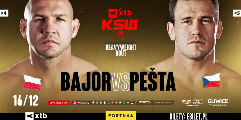 Bajor Vs Pesta. Polsko Czeskie Starcie Wagi Ciezkiej Dodane Do Karty Walk XTB KSW 89