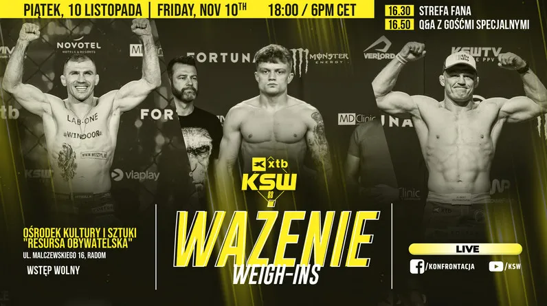 Wyniki Wazenia Przed Gala XTB KSW 88 W Radomiu