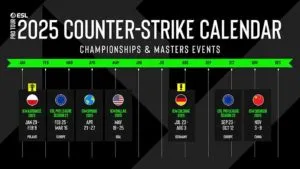 ESL PRO Tour Calendar 2025