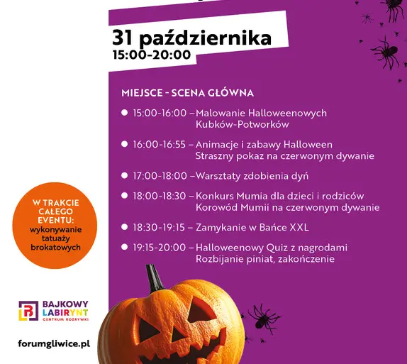 Halloween W Forum Gliwice Plan Dnia