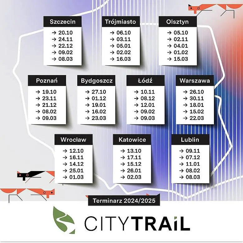 Jeden Sezon CITY TRAIL To 50 Biegow W 10 Miastach