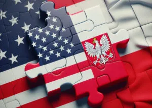 Polska UsA Flagi