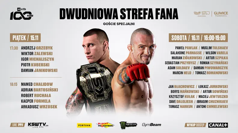 Dwudniowa Strefe Fana Fame MMA 100