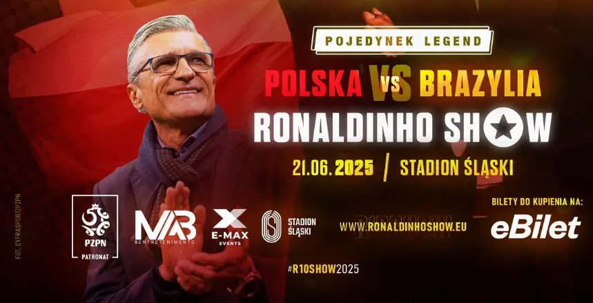 Adam Nawalka Buduje Druzyne Legend Na Mecz Polska Brazylia Podczas Ronaldinho Show 2025 Fot Mat Pras