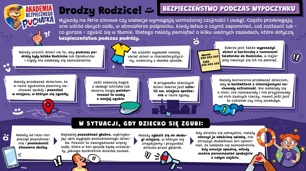 Bezpieczne Ferie Infografika 7 Porad Dla Rodzicow