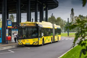 Jeden Z Autobusow Elektrycznych PKM Katowice Fot. KAW