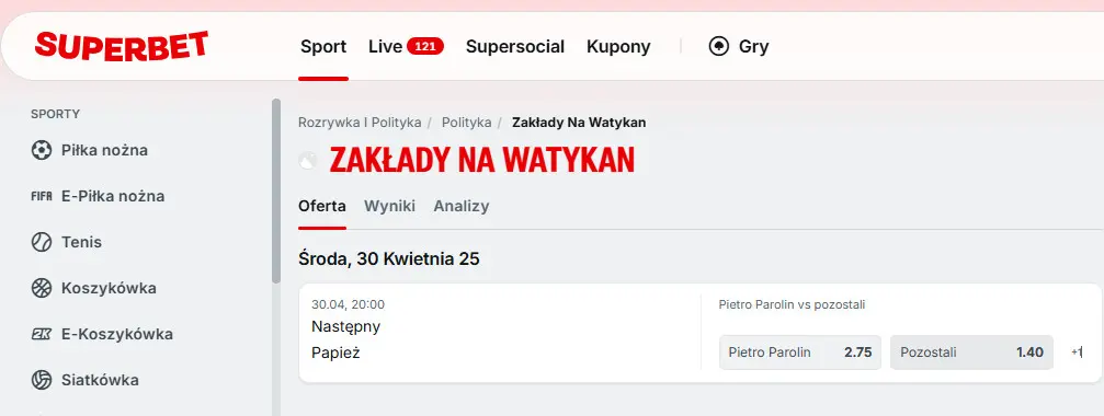 Nastepny Papiez Ktory Zastapi Papieza Franciszka Superbet