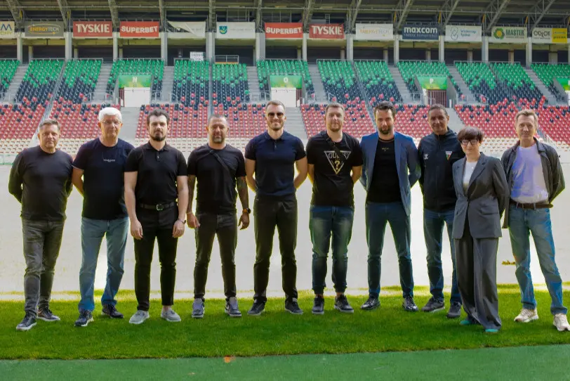 Delegacja FC Alexandria Odwiedzila Stadion W Tychach