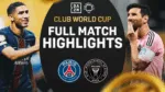 PSG Dominates Lionel Messi Inter Miami 4 0