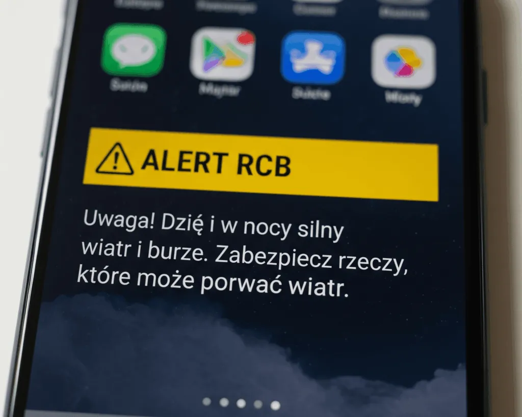 Alert RCB Na Telefonie