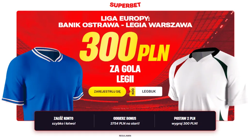 Bonus 300 PLN Za Gola Legii Warszawa W Meczu Z Banikiem Ostrava