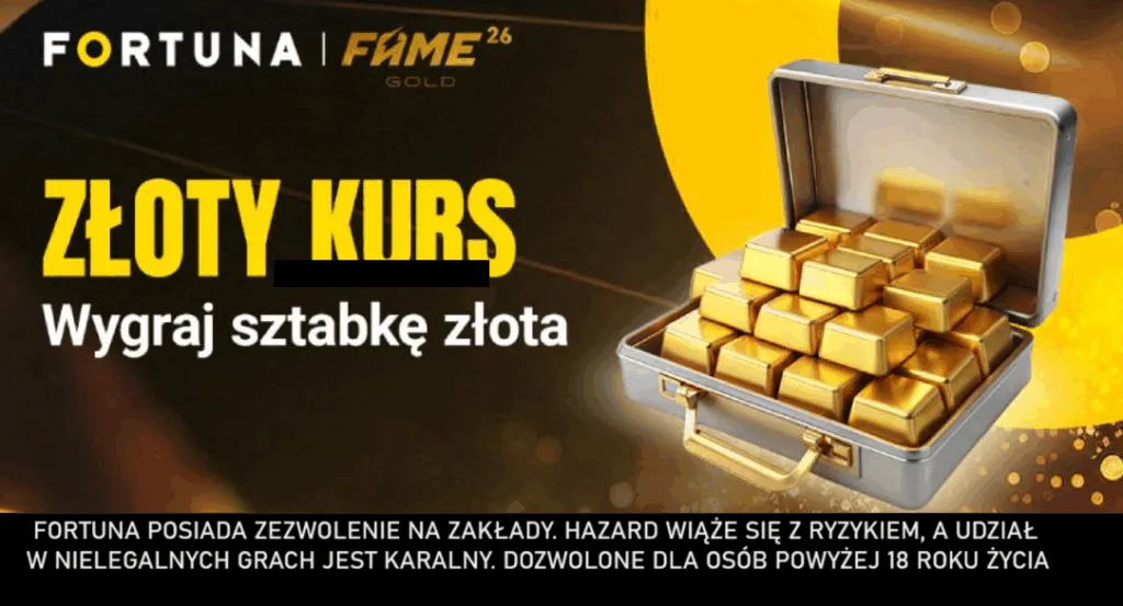 Fortuna I Fame Wygraj Sztabke Zlota Za Trafiony Kupon