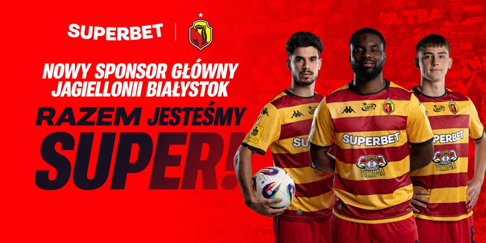 Jagiellonia Bialystok Z Nowym Sponsorem Glownym. Superbet Rozszerza Obecnosc W Ekstraklasie Baner