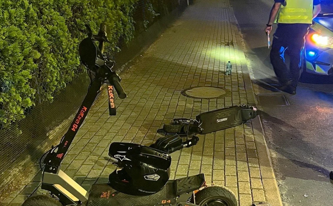 Radlin Zderzenie Dwoch Hulajnog Elektrycznych. Obaj Kierujacy Byli Po Alkoholu