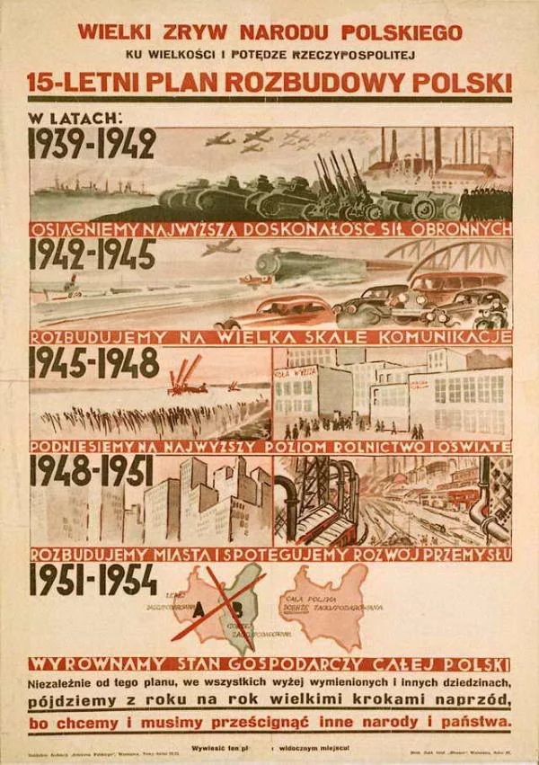15 Letni Plan Rozbudowy Polski. Ambitna Wizja Modernizacji Przerwana Przez II Wojne Swiatowa