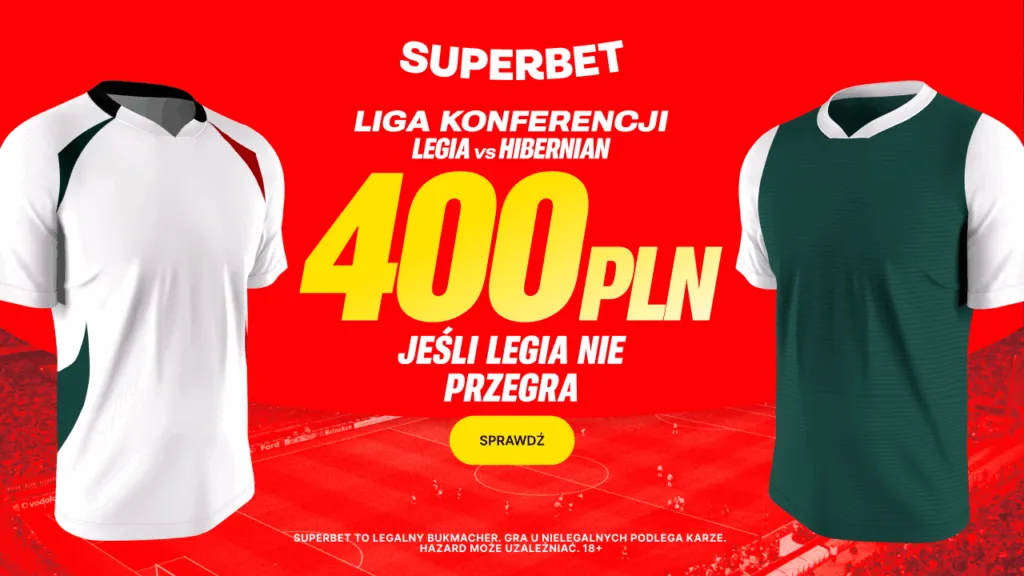 400 PLN W Superbecie Jesli Legia Warszawa Nie Przegra W Meczu Z Hibernian 1