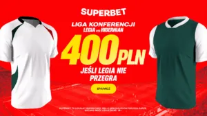 400 PLN W Superbecie Jesli Legia Warszawa Nie Przegra W Meczu Z Hibernian 1