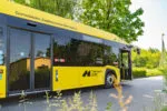 Autobus Z Boku Na Poboczu Transport GZM