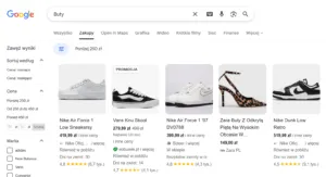 Google Zakupy Buty