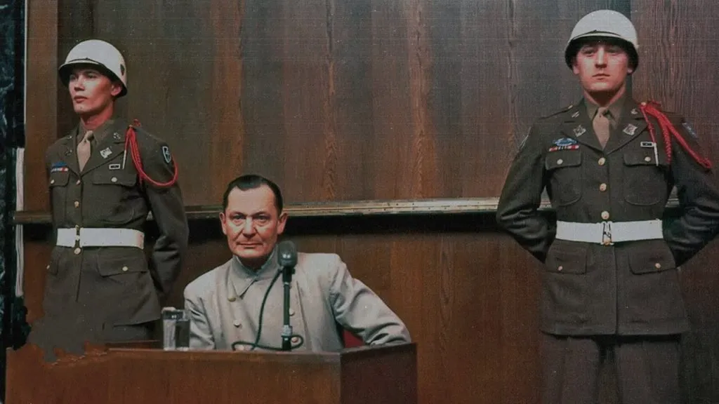 Hermann Goring Na Procesie W Norymberdze W Roku 1946