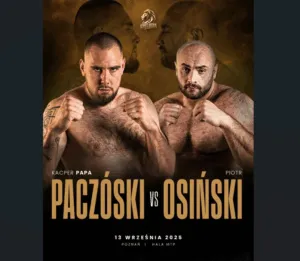 Kacper Paczoski Vs Piotr Osinski – Walka Kontrastow Wagi Ciezkiej Na Kings Arena 13 Wrzesnia W Poznaniu