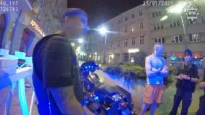 Katowice Nietrzezwy Obywatel Belgii Kierowal Motocyklem Bez Kasku I Przewozil Pijanego Pasazera Fot Slaska Policja 2