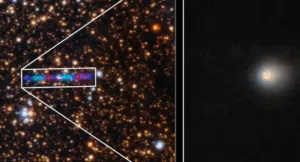 Kometa Miedzygwiazdowa 3I ATLAS Zostala Uchwycona Na Tym Zdjeciu Przez Teleskop Gemini North Finansowany Przez NSF. Na Zdjeciu Widac Zwarta Kome Komety – Oblok Gazu I Pylu Otaczajacy Jej Lodowe Jadro