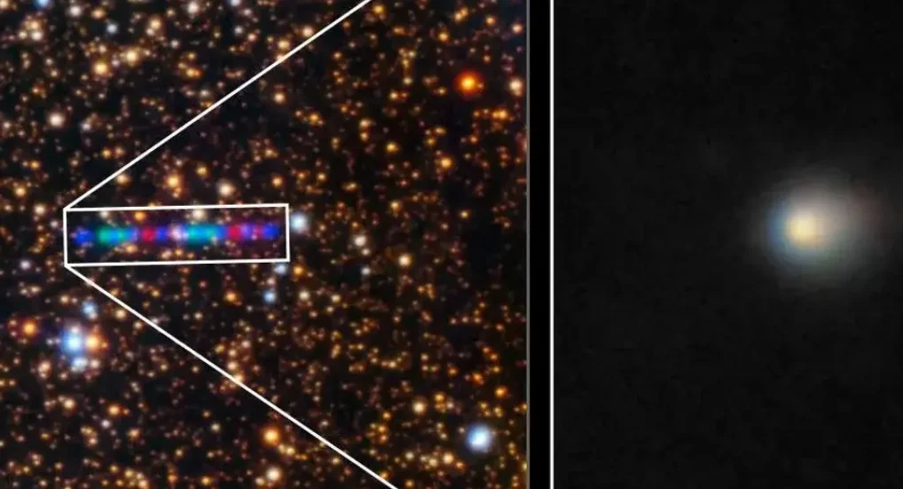 Kometa Miedzygwiazdowa 3I ATLAS Zostala Uchwycona Na Tym Zdjeciu Przez Teleskop Gemini North Finansowany Przez NSF. Na Zdjeciu Widac Zwarta Kome Komety – Oblok Gazu I Pylu Otaczajacy Jej Lodowe Jadro