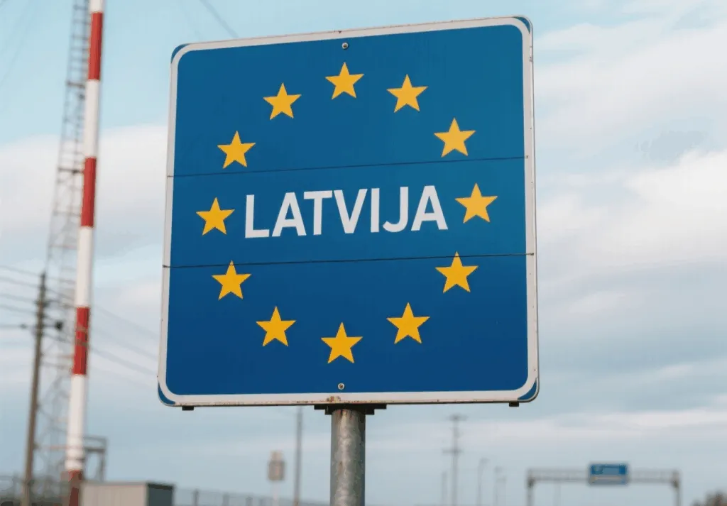 Latvija Lotwa Granica Panstwa