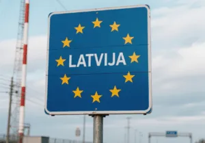 Latvija Lotwa Granica Panstwa