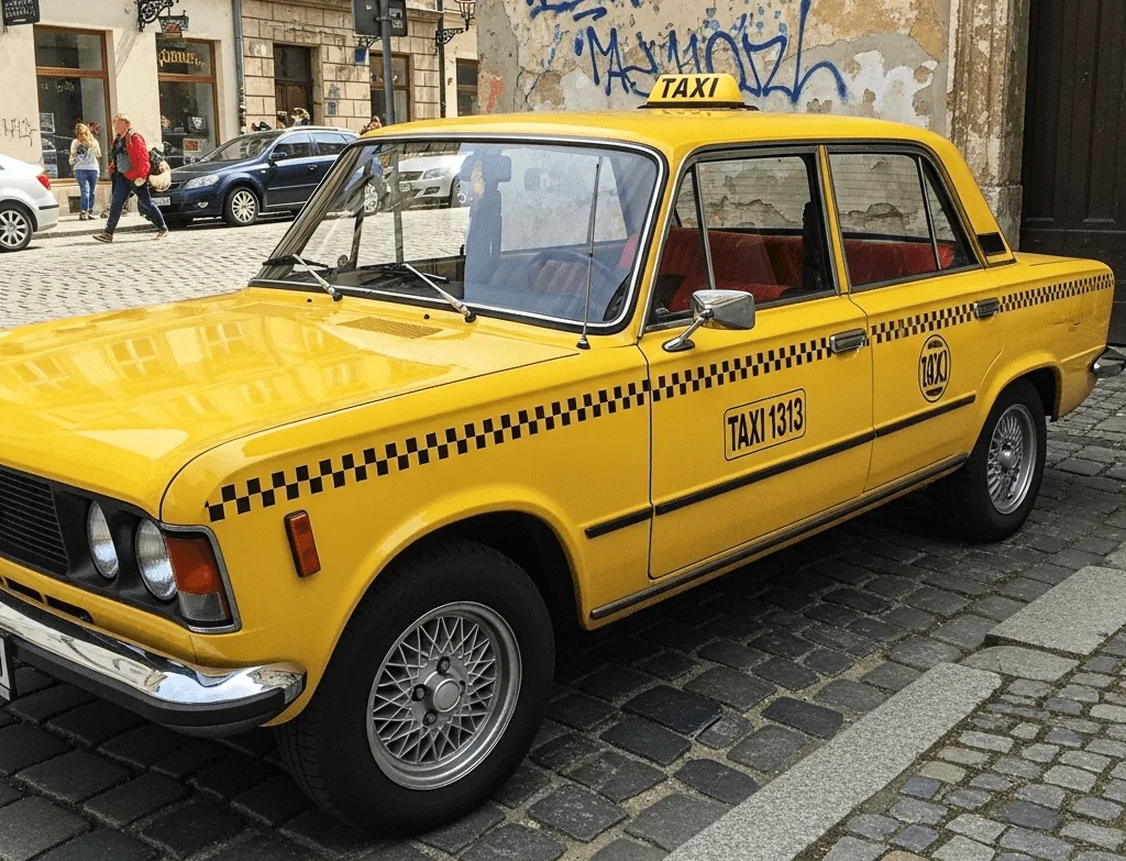 Polski FIAT 125p TAXI Takowka 1313
