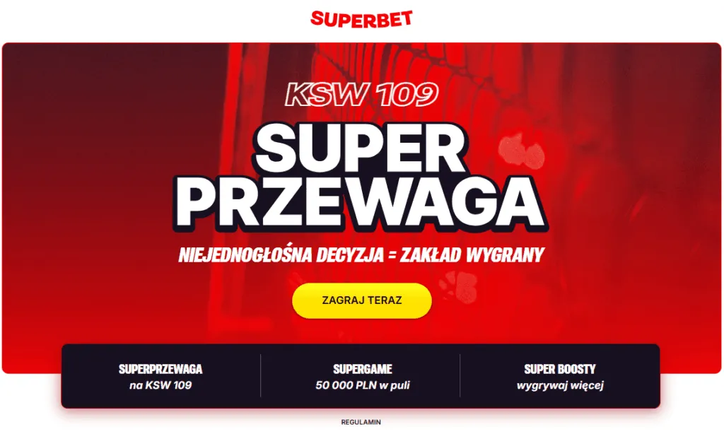 Superprzewaga W Superbet Na Gale KSW 109 – Jak Dziala Oferta Dla Graczy