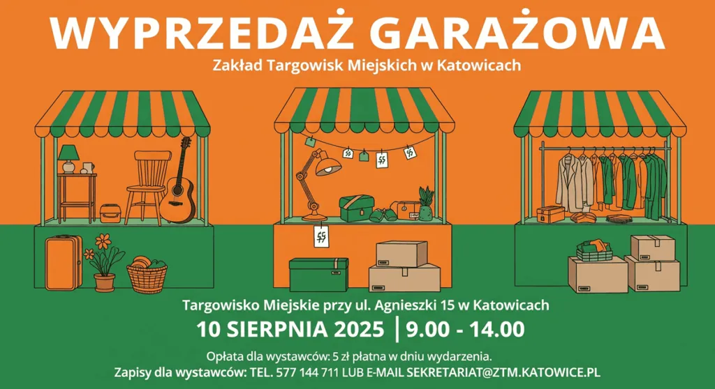 Targowisko Miejskie Katowice Wyprzedaz Garazowa 10 Sierpnia 2025 Przy Ul. Agnieszki 15